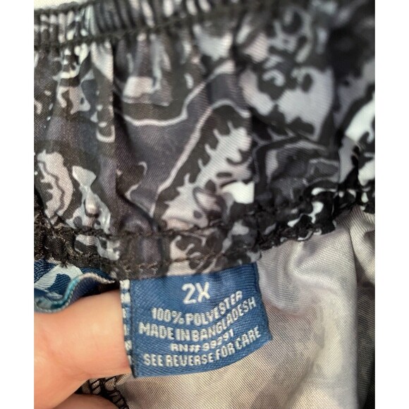 Kanu Surf Boardshorts Mens Size 2X  Swim Trunks Black White Bathing Suit - Picture 3 of 9